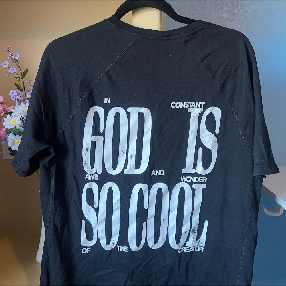 Carhartt Mens Relaxed Fit M God Is So Cool Graphic Tee Streetwear Y2K 90S Church